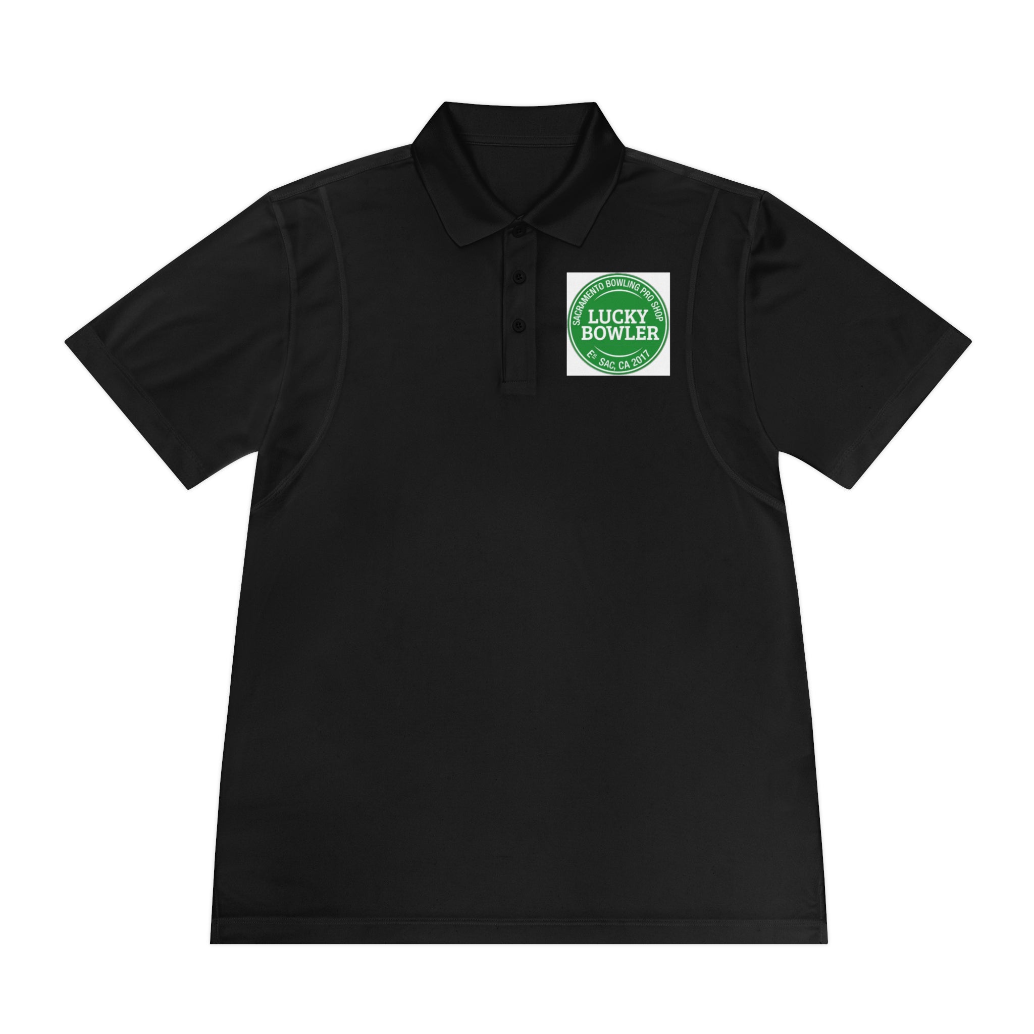 Lucky Bowler Men's Performance Polo Shirt - Moisture Wicking, Breathable & Comfortable Golf & Tennis Shirt for Active Lifestyle | Casual & Athletic Wear for Workouts, Office & Outdoor Activities