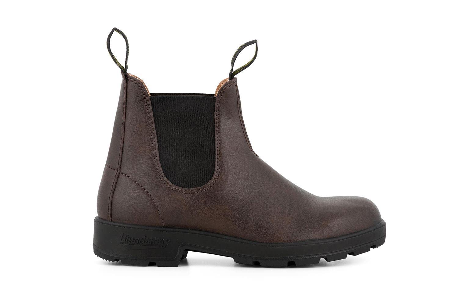 Blundstone 2116 Classic Brown Vegan Leather Chelsea Boots for Men & Women - Comfortable Slip-On Ankle Boots for Walking, Work & Outdoor Activities