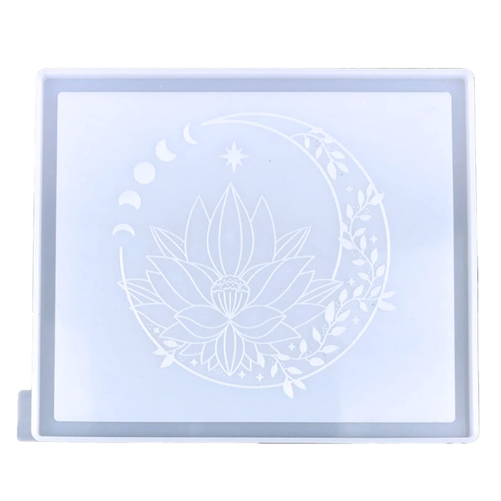 Premium Silicone Lotus Tray Molds for DIY Epoxy Resin Coasters - Creative Home Decor Crafting Kit for Tabletops, Wall Art & Gift Making