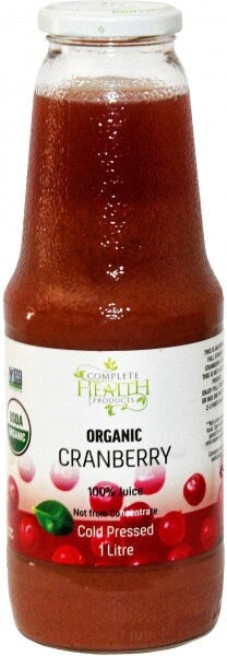 Organic Cranberry Juice 100% Pure - Immune Support & Urinary Tract Health - Perfect for Smoothies, Cocktails & Daily Wellness