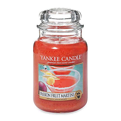 Passion Fruit Martini Scented Large Jar Candle - Fresh & Fruity Aroma for Home, Bathroom, and Relaxation