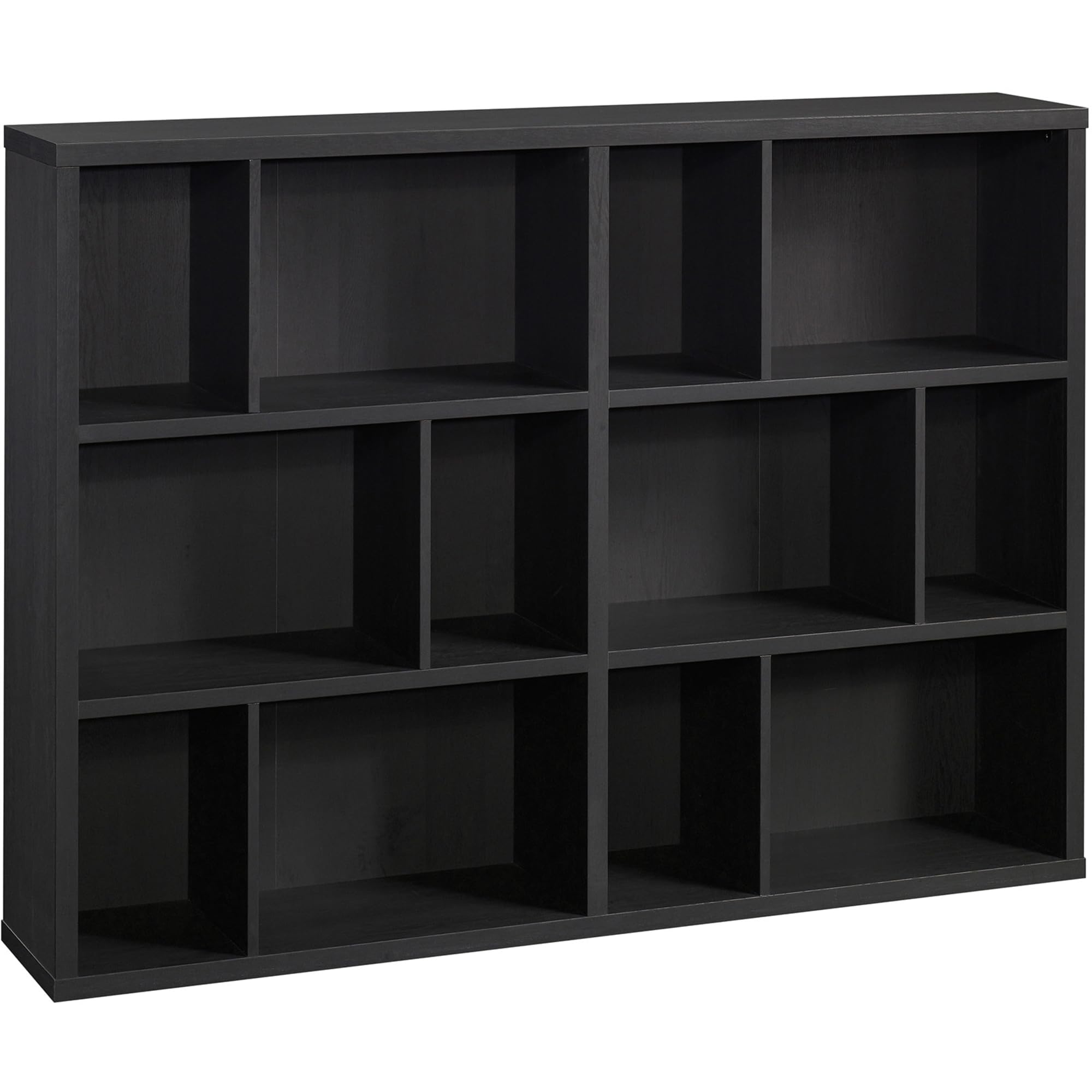 Sauder Modular Cube Storage Bookcase - Raven Oak Finish | Display Shelf for Books, Toys & Home Decor | Perfect for Living Room, Office & Kids Room Organization