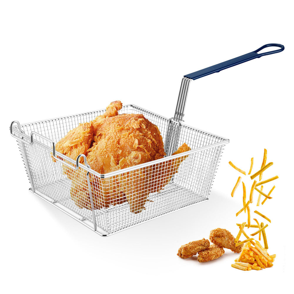 TheLAShop 13-Inch Large Fryer Basket Replacement - 8.8 lbs Capacity - Perfect for Commercial Deep Fryers & Home Kitchen Use