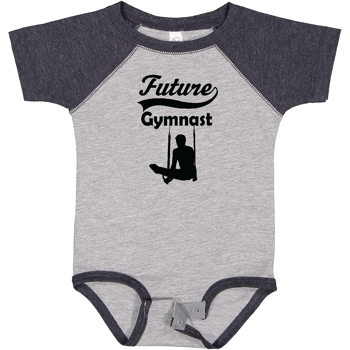 Inktastic Future Gymnast Baby Boy Bodysuit - Soft Cotton Onesie for Infant & Toddler - Perfect for Gymnastics Practice, Playtime & Cute Outfits