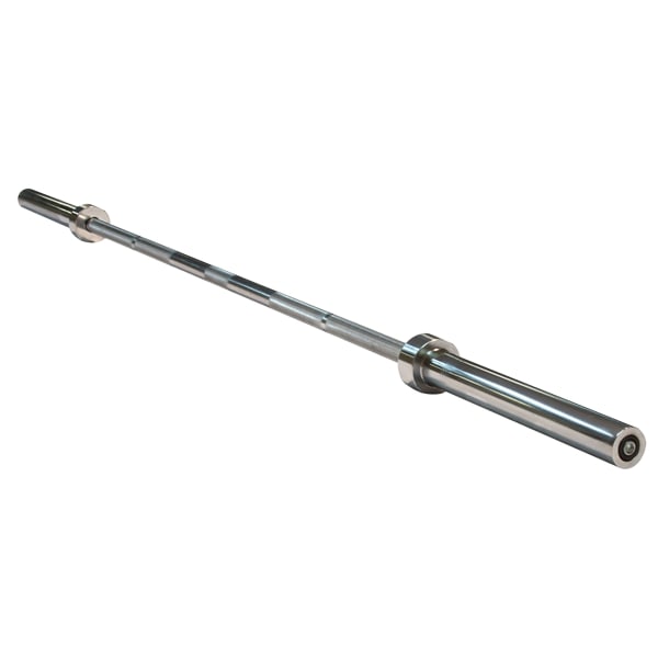 Body Solid 7-Foot Olympic Weight Bar - 2000 lb Capacity Chrome Plated OB86C for Powerlifting, CrossFit & Home Gym Strength Training