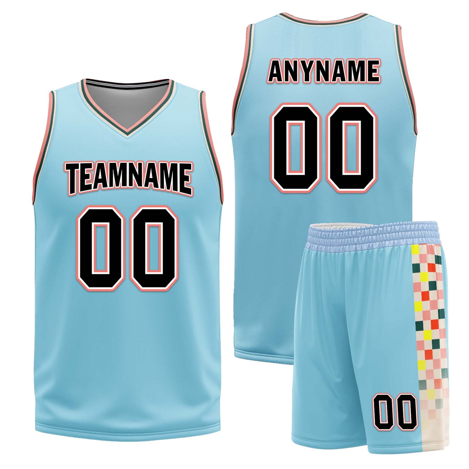 Custom San Antonio City Edition Reversible Basketball Jersey - Glacier Blue, Brown, Red | Personalized NBA Sports Jersey BBJ01R D0610 | Perfect for Games, Training & Fan Support