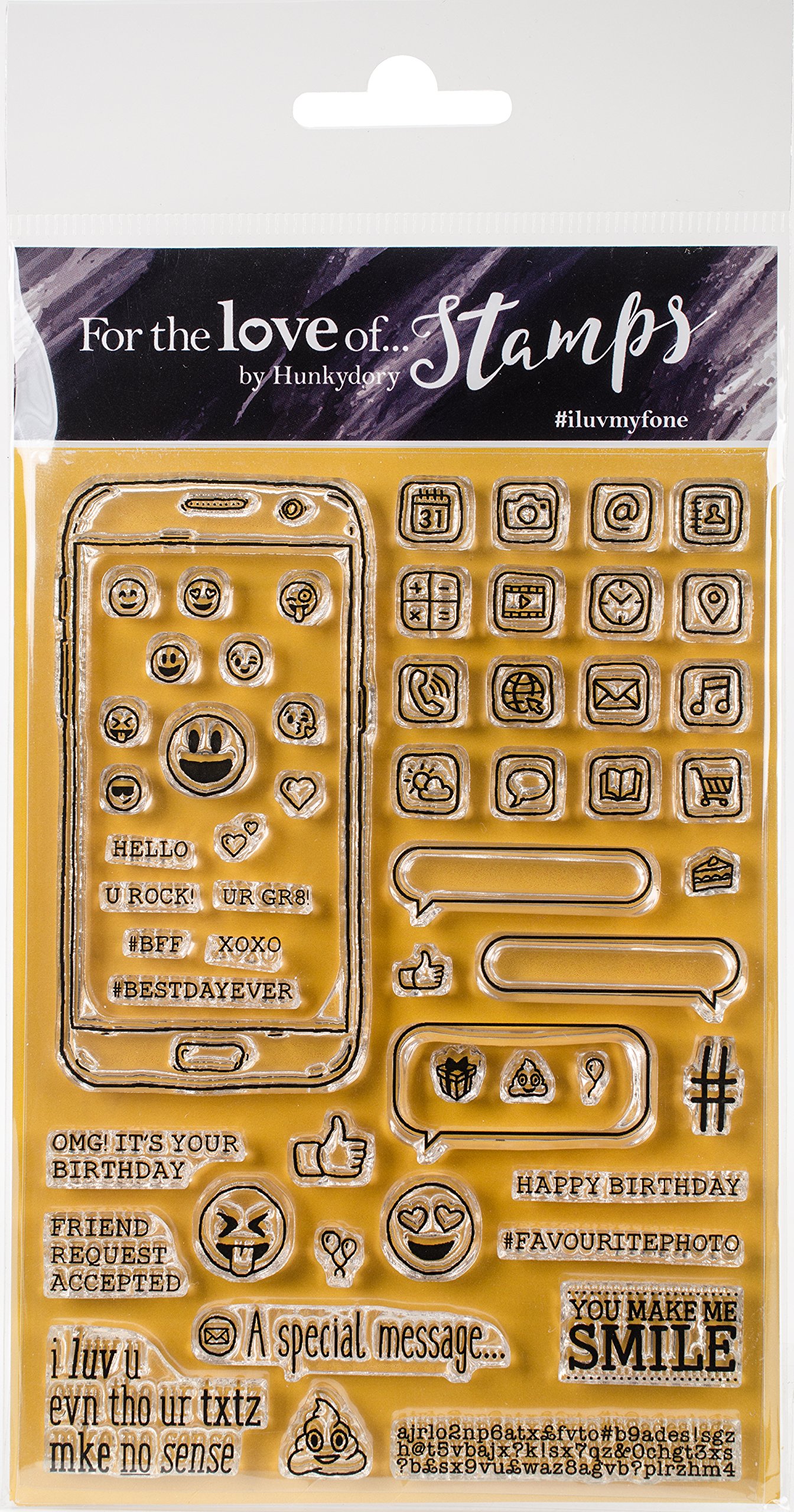 HunkyDory Crafts iluvmyfone A6 Phone Case - Premium Protection for iPhone with Love Stamp Design | Perfect Gift for Craft Lovers & Phone Accessory Enthusiasts
