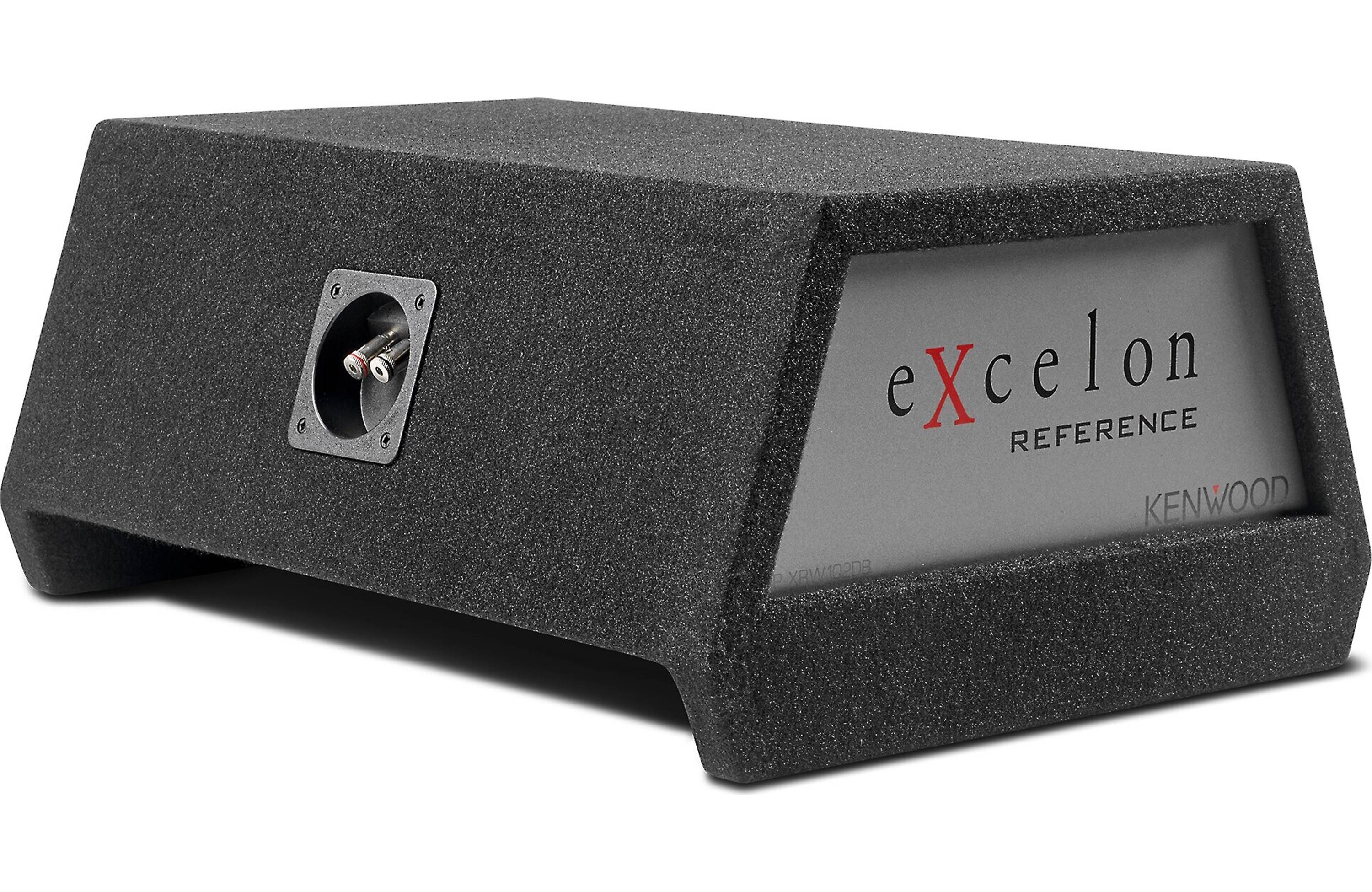 Kenwood Excelon P-XRW102DB 10-Inch Reference Series Sealed Subwoofer Enclosure - High Performance Car Audio System for Bass Lovers | Perfect for Trucks, SUVs & Custom Car Audio Setups