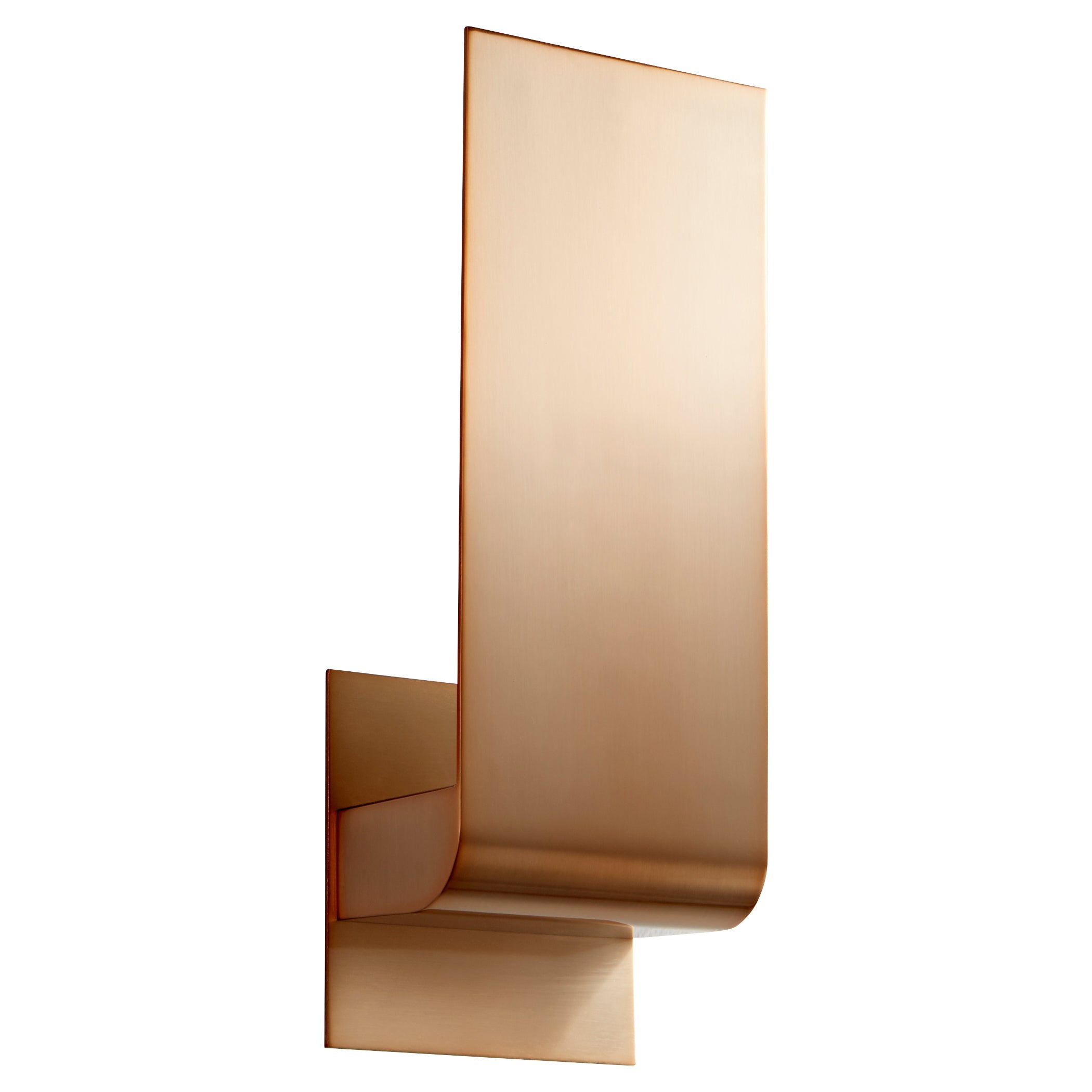 Oxygen Halo 3 535 25 Modern Wall Sconce Light Fixture - Satin Copper Finish for Living Room, Bedroom, or Hallway Lighting