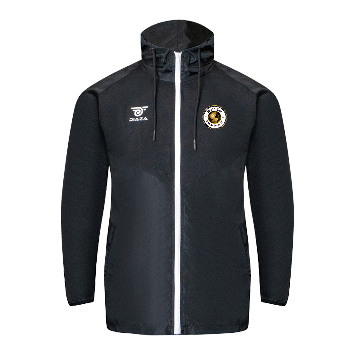 NEI FC Noche Windrunner - High-Performance Running Jacket for Men & Women | Lightweight Waterproof Windbreaker for Outdoor Jogging, Hiking & Athletic Training