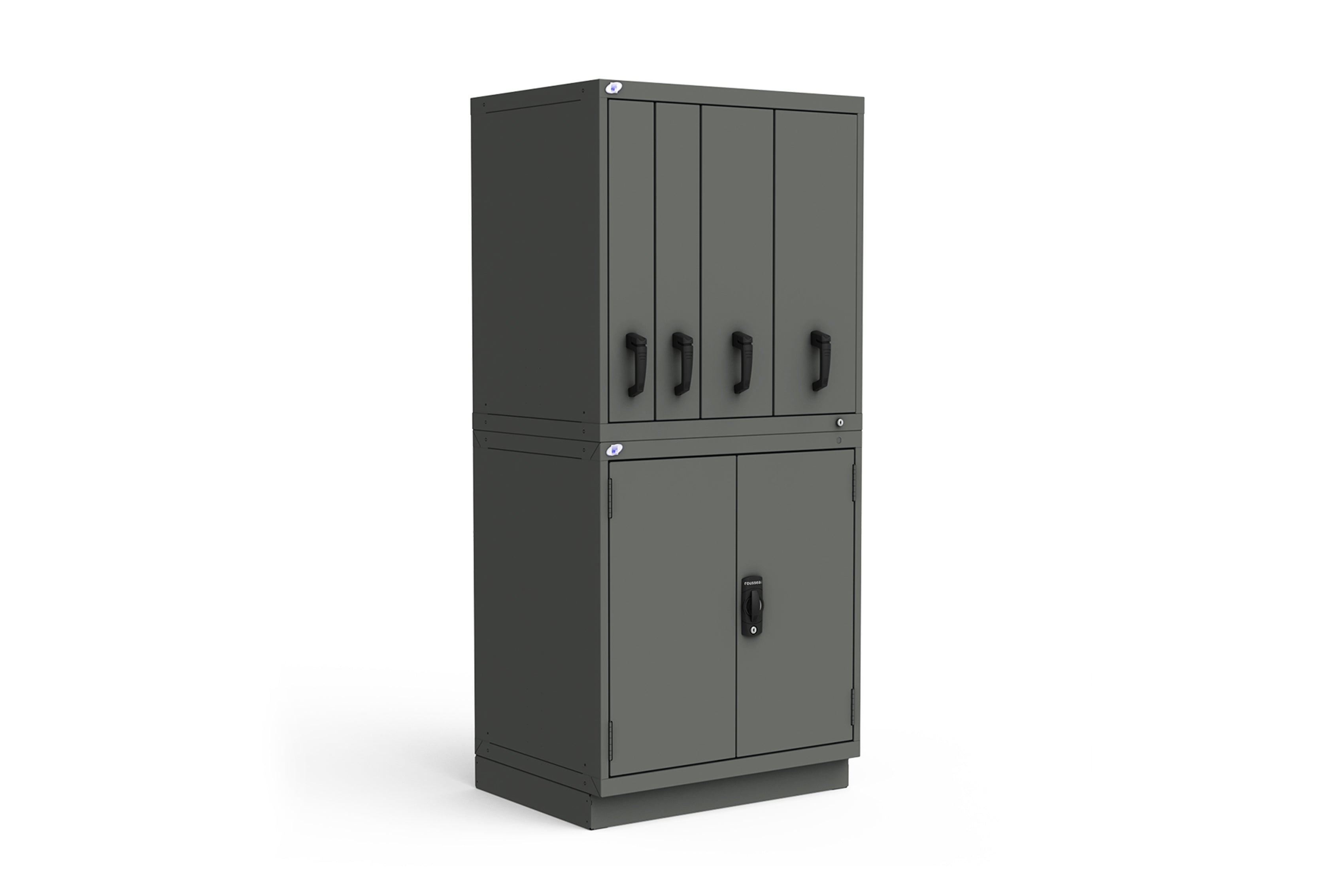Rousseau R2V Door Cabinet - Modern Storage Solution for Home & Office Organization - Perfect for Entryway, Living Room, and Bedroom Storage