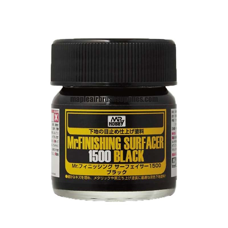 Mr. Finishing Surfacer Black - High-Quality Automotive Primer for Smooth Paint Finish | Perfect for Car Body Repair & Custom Painting Projects