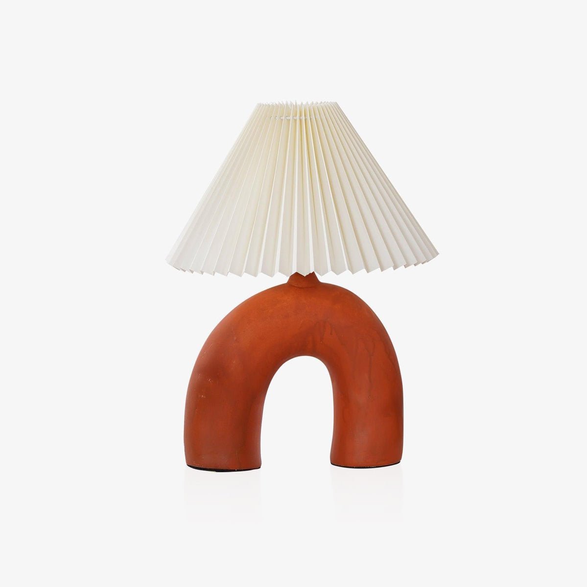 Arched Pleated Table Lamp - Modern Home Decor Lighting for Bedroom, Living Room & Office - Elegant Accent Lamp with Soft Ambient Light