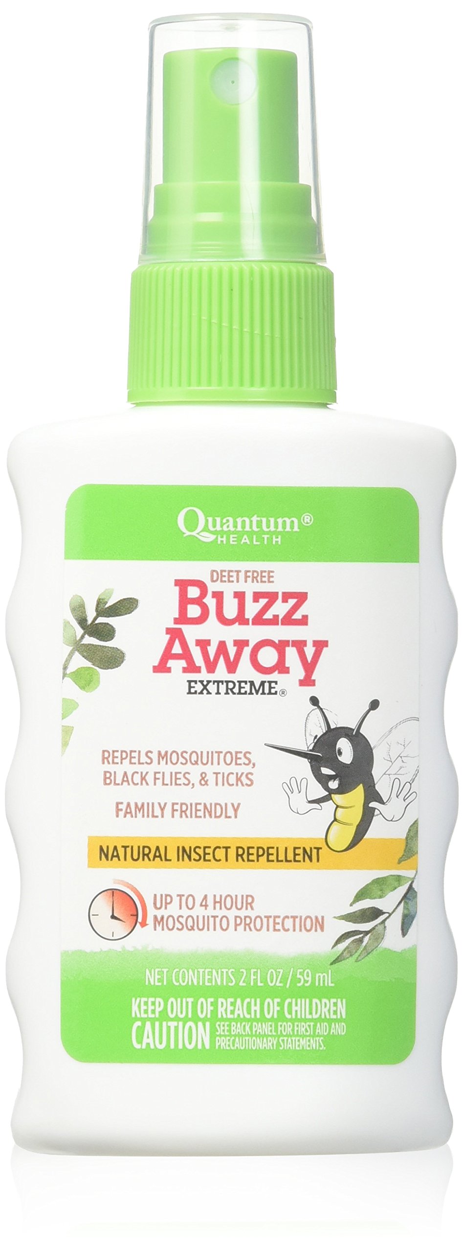QUANTUM HEALTH Buzz Away Extreme Spray - 2 Fl Oz Natural Insect Repellent for Outdoor Activities, Camping & Hiking