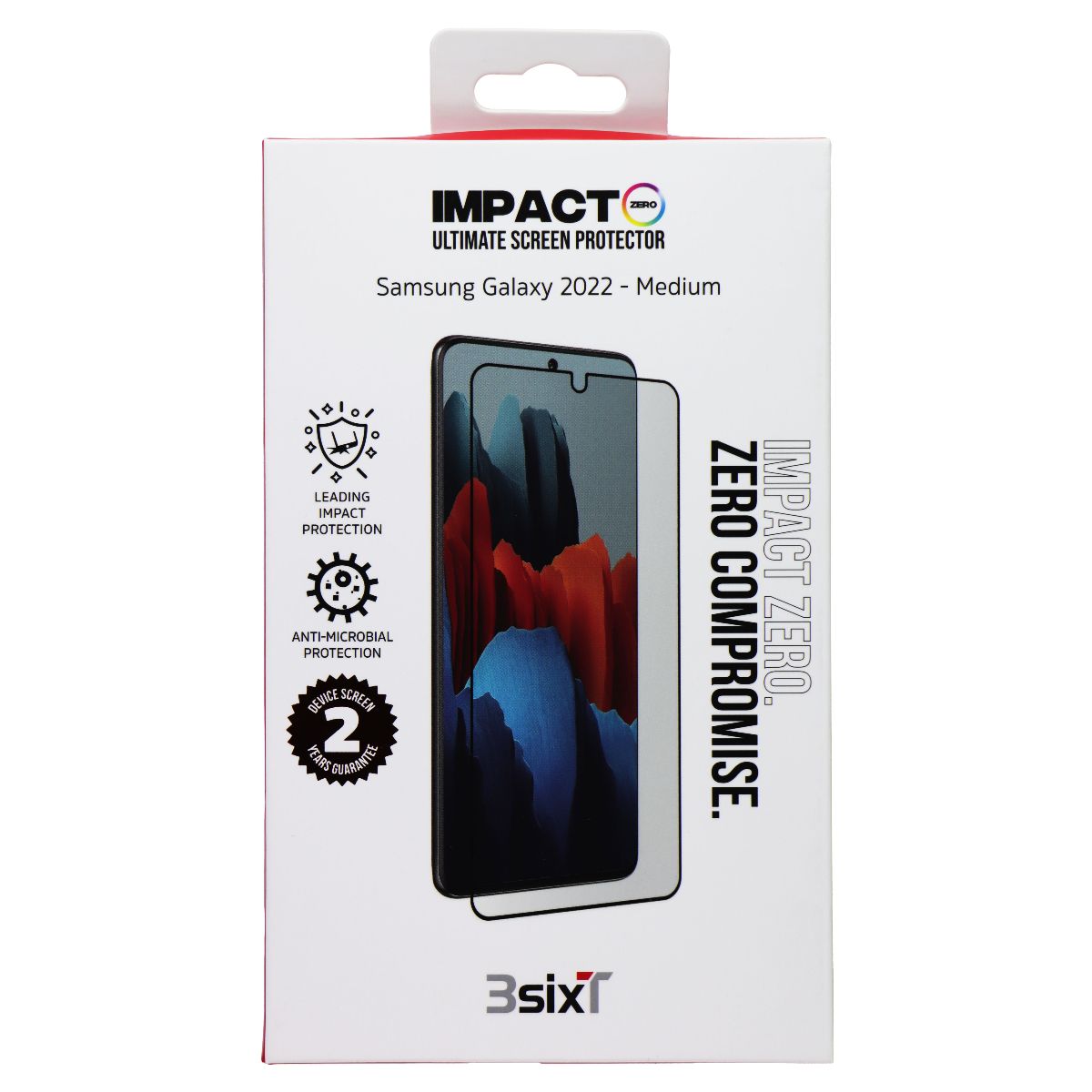 3SIXT ImpactZero Ultimate Screen Protector for Samsung Galaxy S22+ (Plus) - Shatterproof, HD Clear, Anti-Scratch - Perfect for Outdoor Adventures & Daily Protection