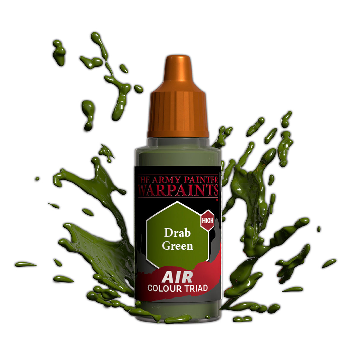 Warpaints Air: Drab Green Acrylic Paint for Miniatures & Models - Perfect for Warhammer, D&D, and Scale Model Painting