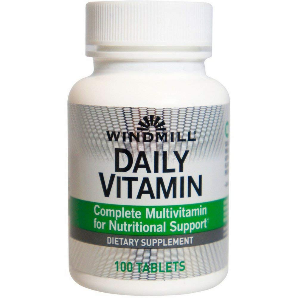 Windmill Daily Multivitamin Supplement - 100 Tablets (Pack of 6) for Men & Women - Immune Support, Energy Boost & Overall Wellness - Perfect for Busy Professionals, Travel & Active Lifestyles