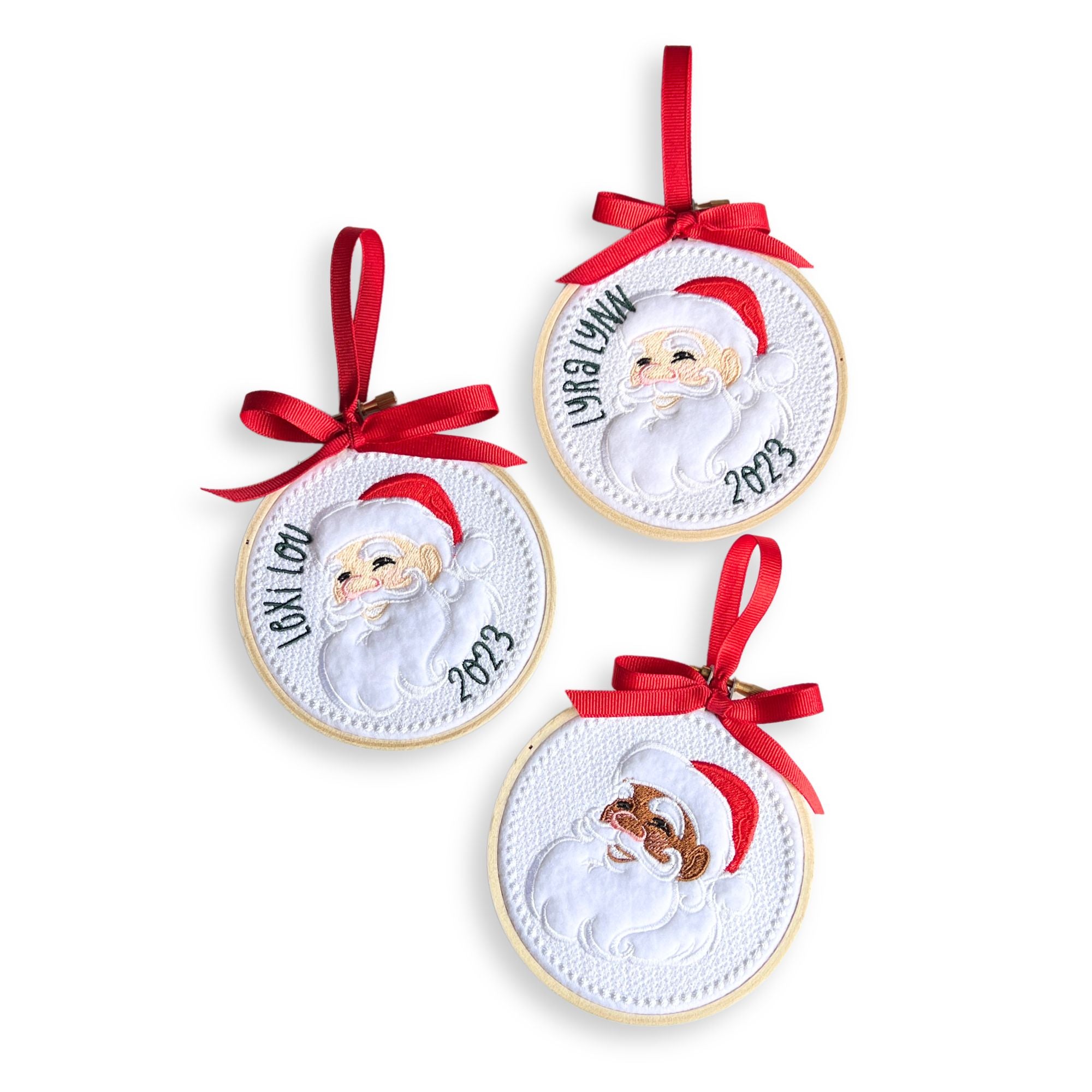 Personalized Santa Ornament - Custom Christmas Tree Decorations - Perfect for Holiday Gifts & Festive Home Decor