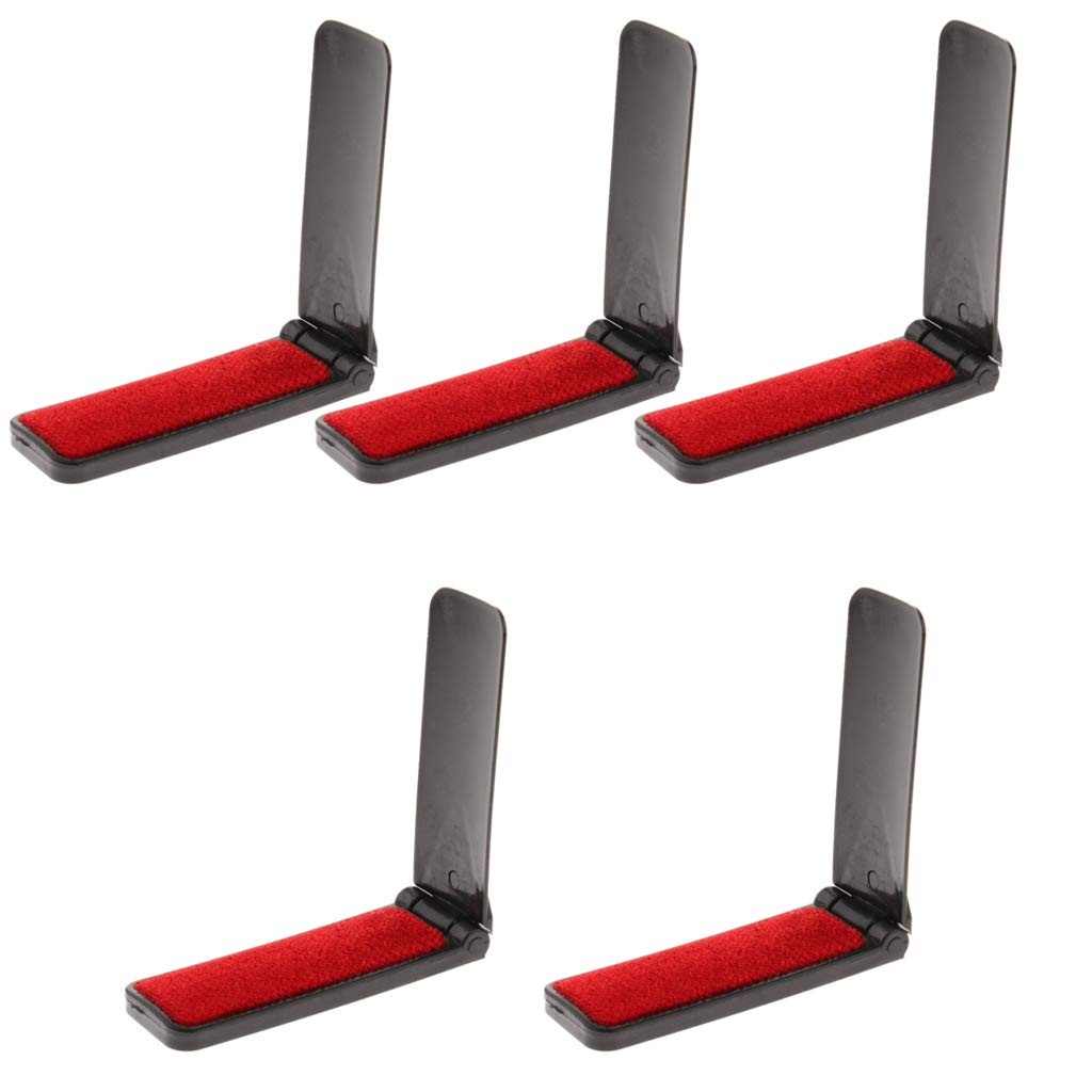 5 Pack Foldable Clothes Brush - Lint & Pet Hair Remover for Fabric, Furniture & Car Seats - Portable Fabric Cleaner for Home, Travel & Pet Owners