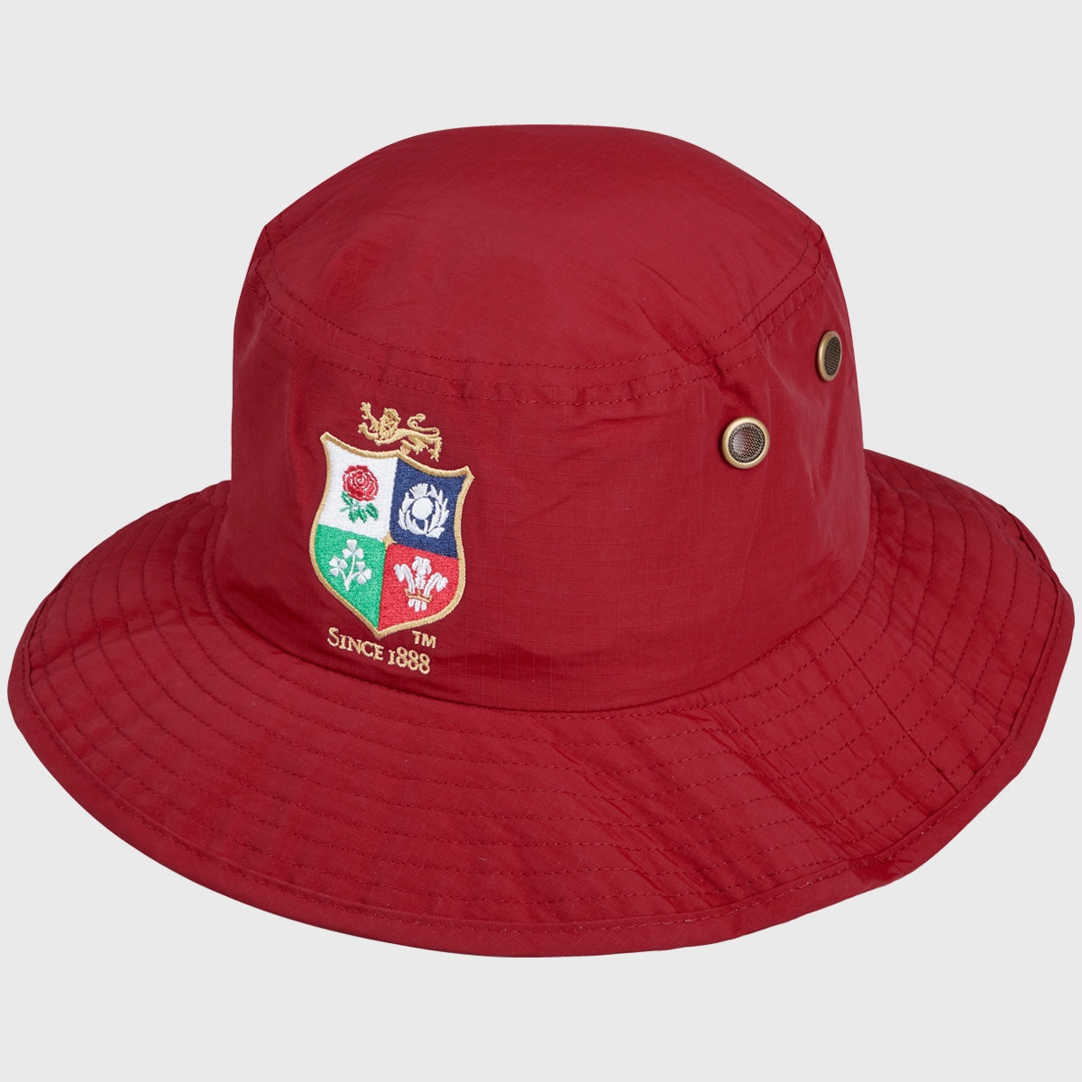 Canterbury British & Irish Lions Wide Brim Sun Hat - Red Rugby Fan Gear for Outdoor Sports & Summer Protection