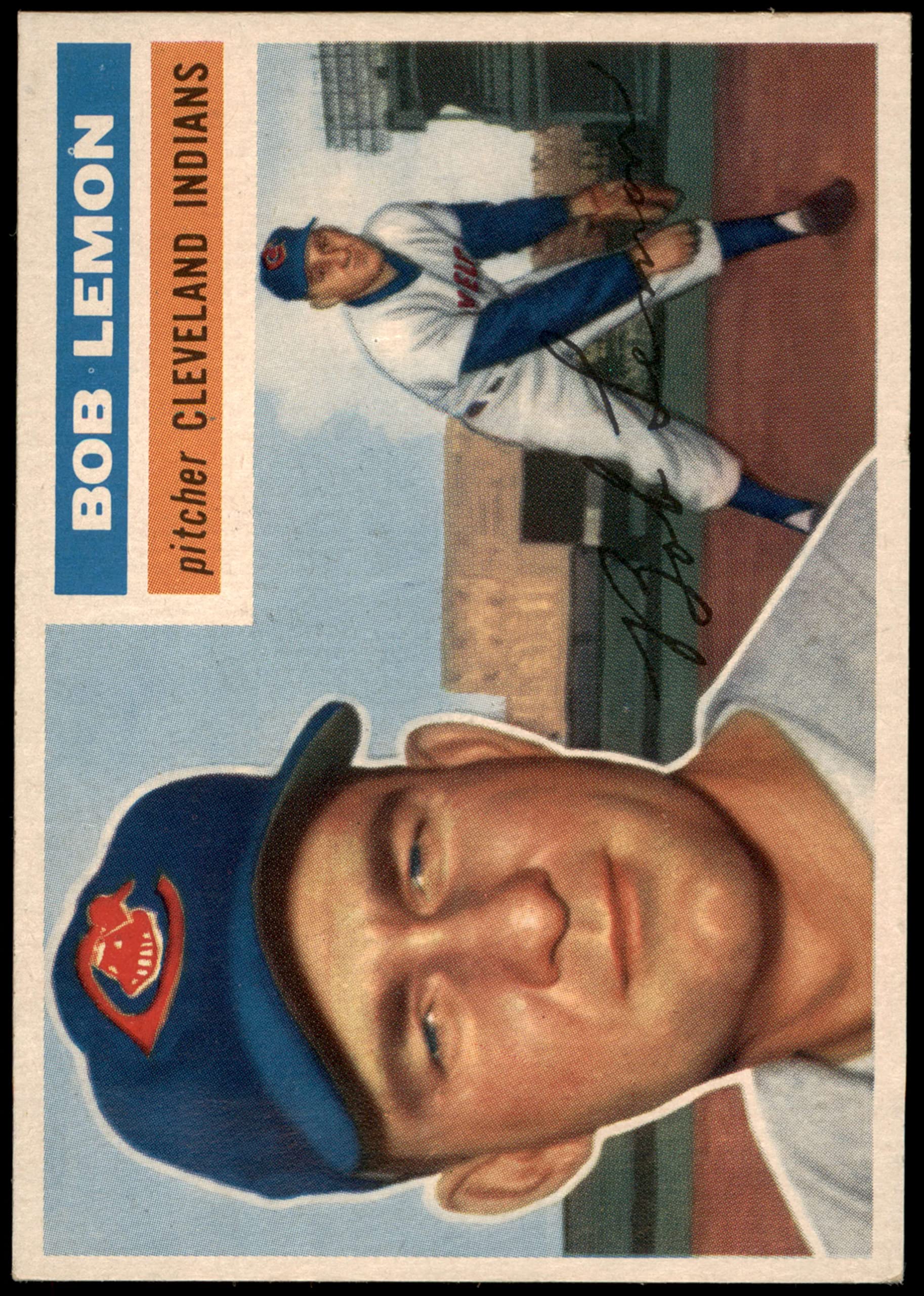 1956 Topps #255 Bob Lemon Cleveland Indians Baseball Card - EX+ Condition - Vintage MLB Collectible for Fans & Memorabilia Enthusiasts