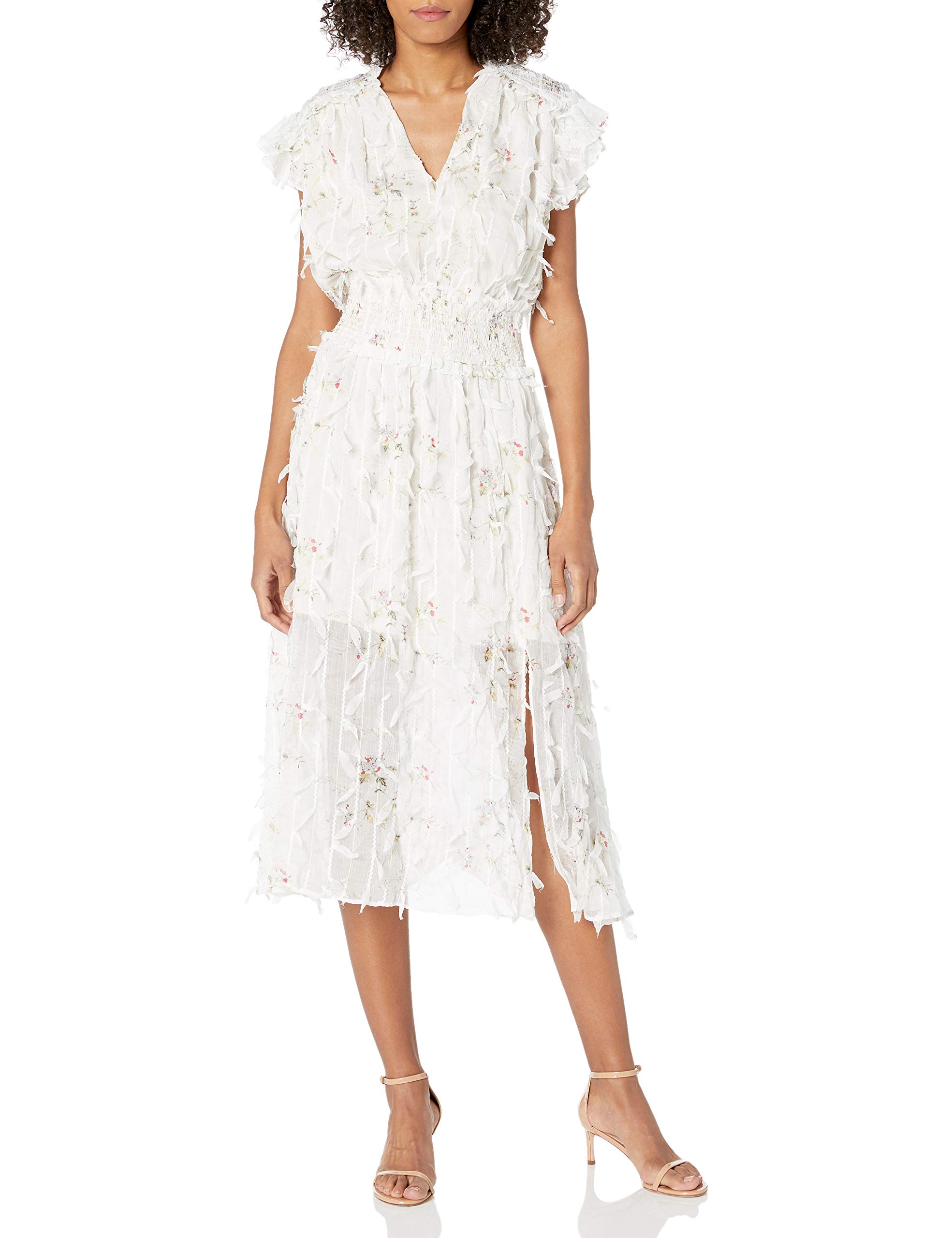 Elliatt Women's Olympus Smocked Midi Shirt Dress - Flowy Casual Summer Dress for Brunch, Beach & Date Nights