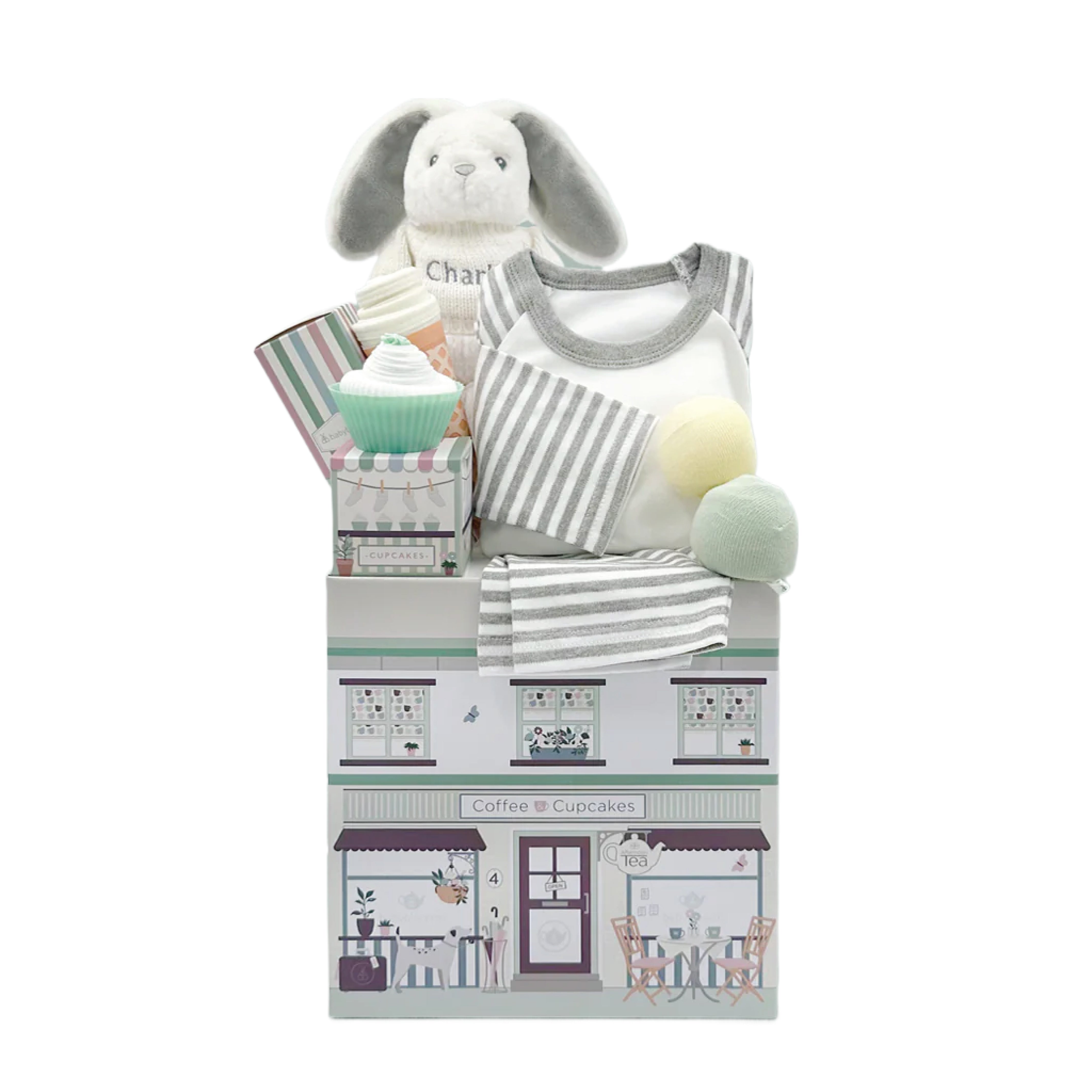 Personalized Baby Gift Set - Custom Newborn Present for Boys & Girls - Perfect for Baby Showers, Christenings & Birthdays - Sweet Beginnings LBG1020