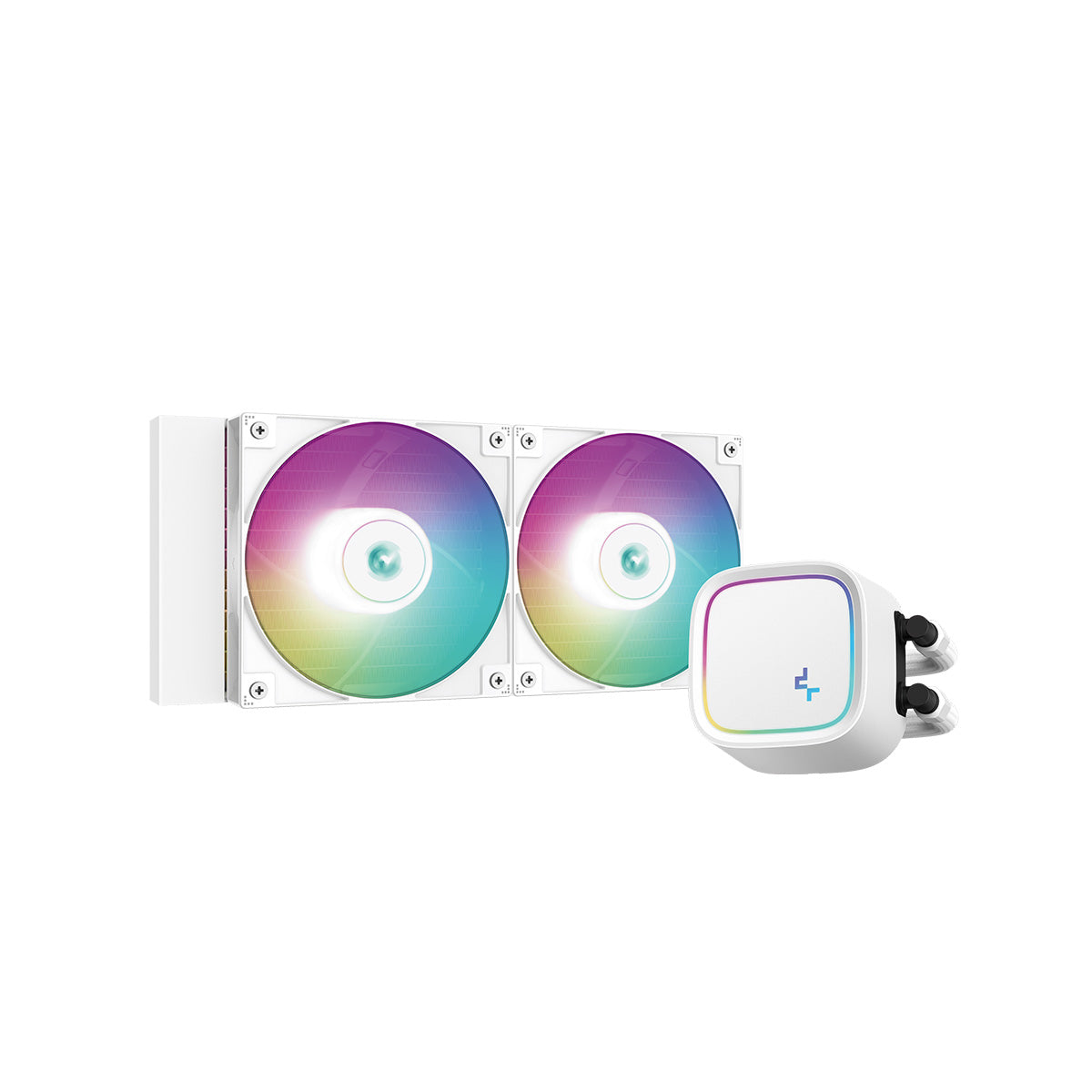 Deepcool LE520 240mm ARGB AIO Liquid CPU Cooler - White | High-Performance Water Cooling System for Gaming PC & Workstation | Perfect for Overclocking & Silent Operation