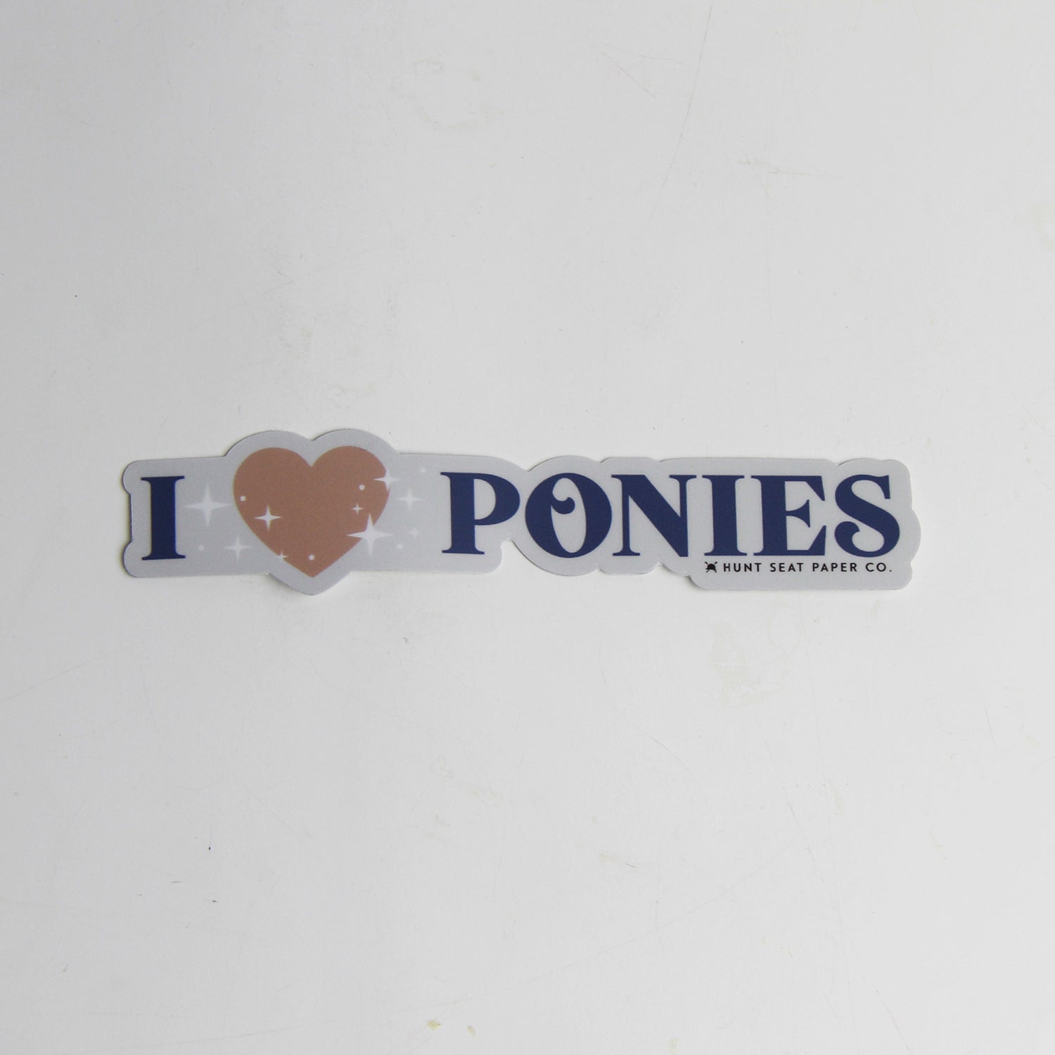 I Love Ponies Sticker - Cute Horse Decals for Laptops, Water Bottles & Notebooks - Perfect for Kids Rooms, School Supplies & DIY Crafts