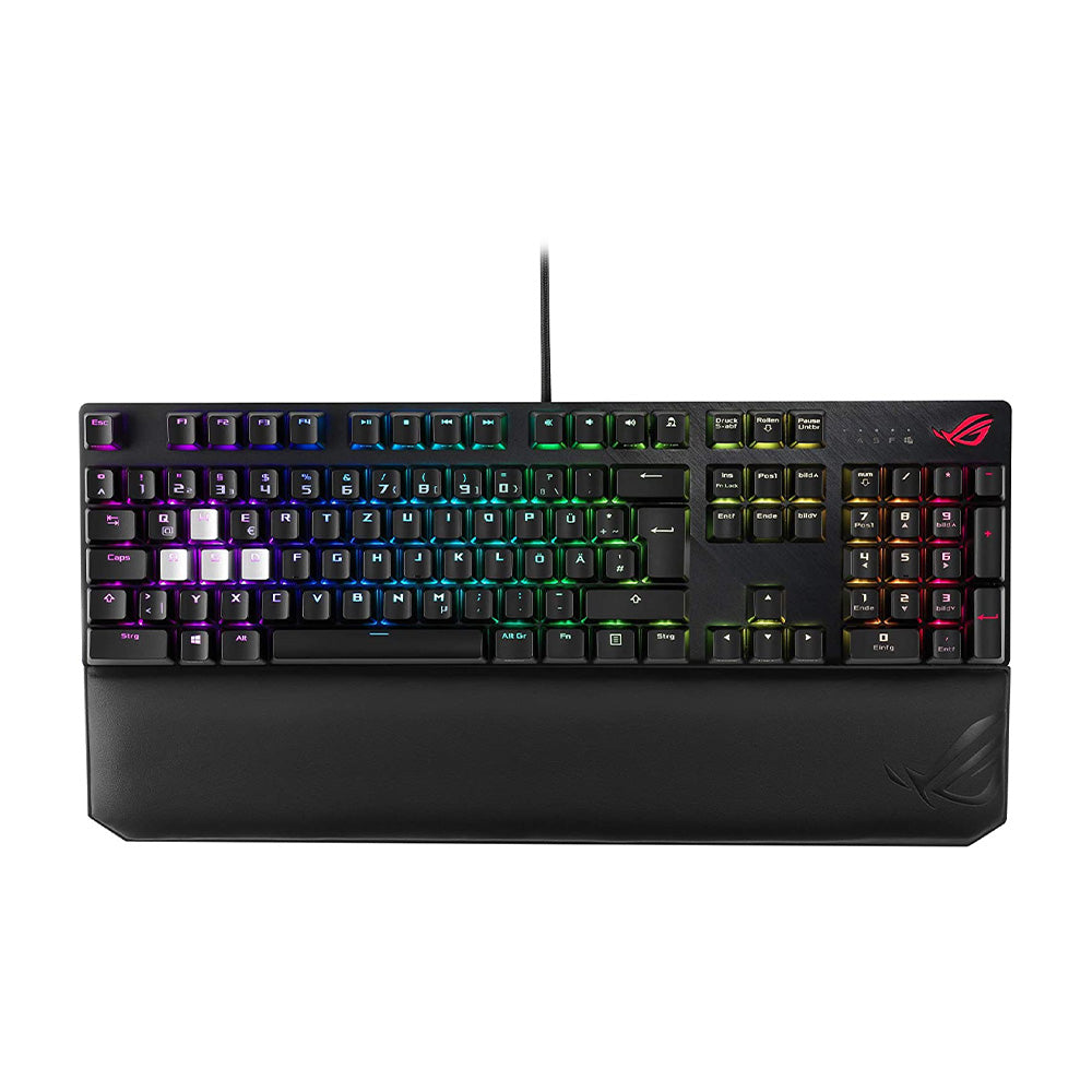ASUS ROG Strix Scope Deluxe RGB Mechanical Gaming Keyboard with Cherry MX Brown Switches - Perfect for PC Gaming, Esports & Typing
