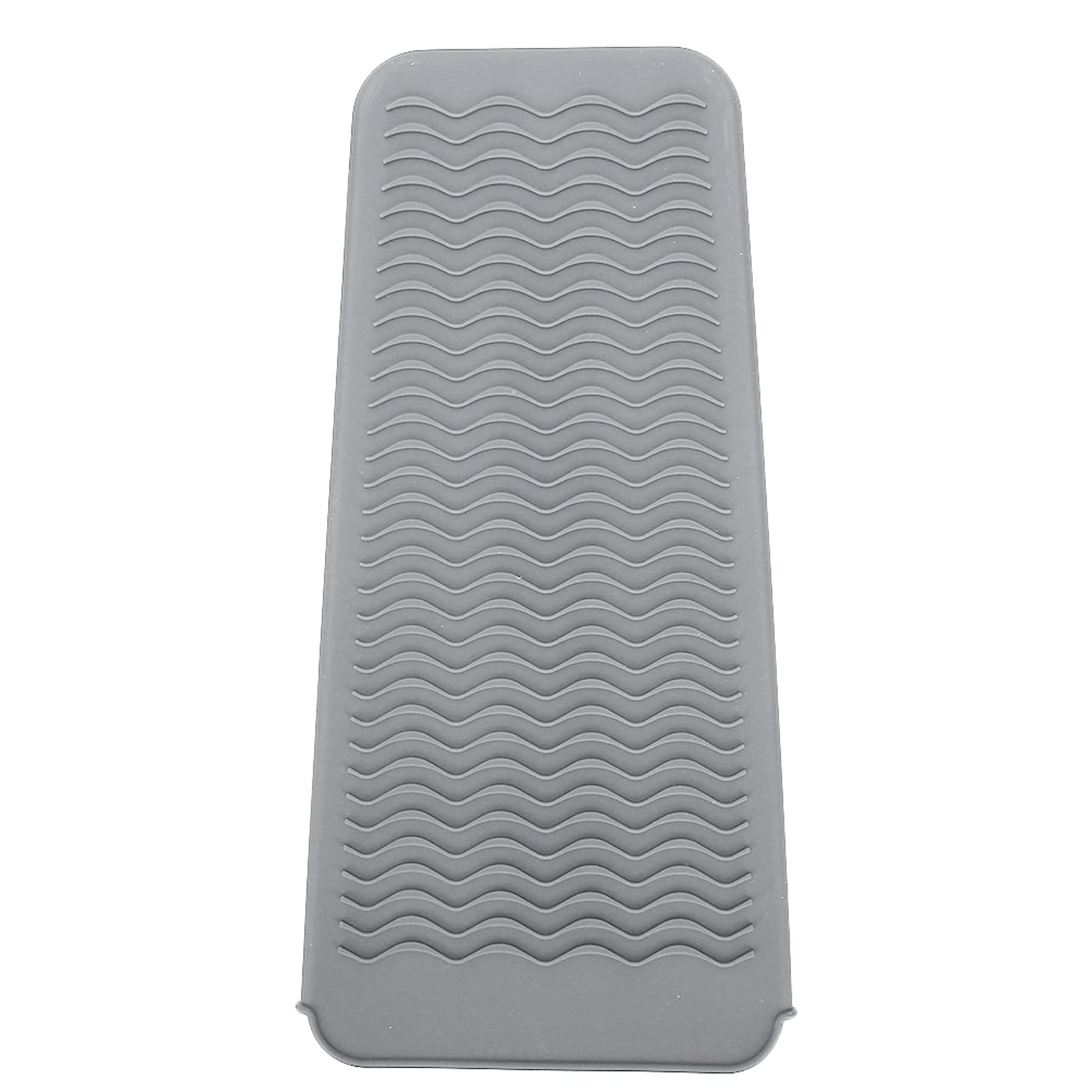 Heat Resistant Silicone Hair Straightener Pouch - Non Slip Mat & Insulation Cover for Flat Irons (Grey) | Perfect for Travel, Salon & Home Use