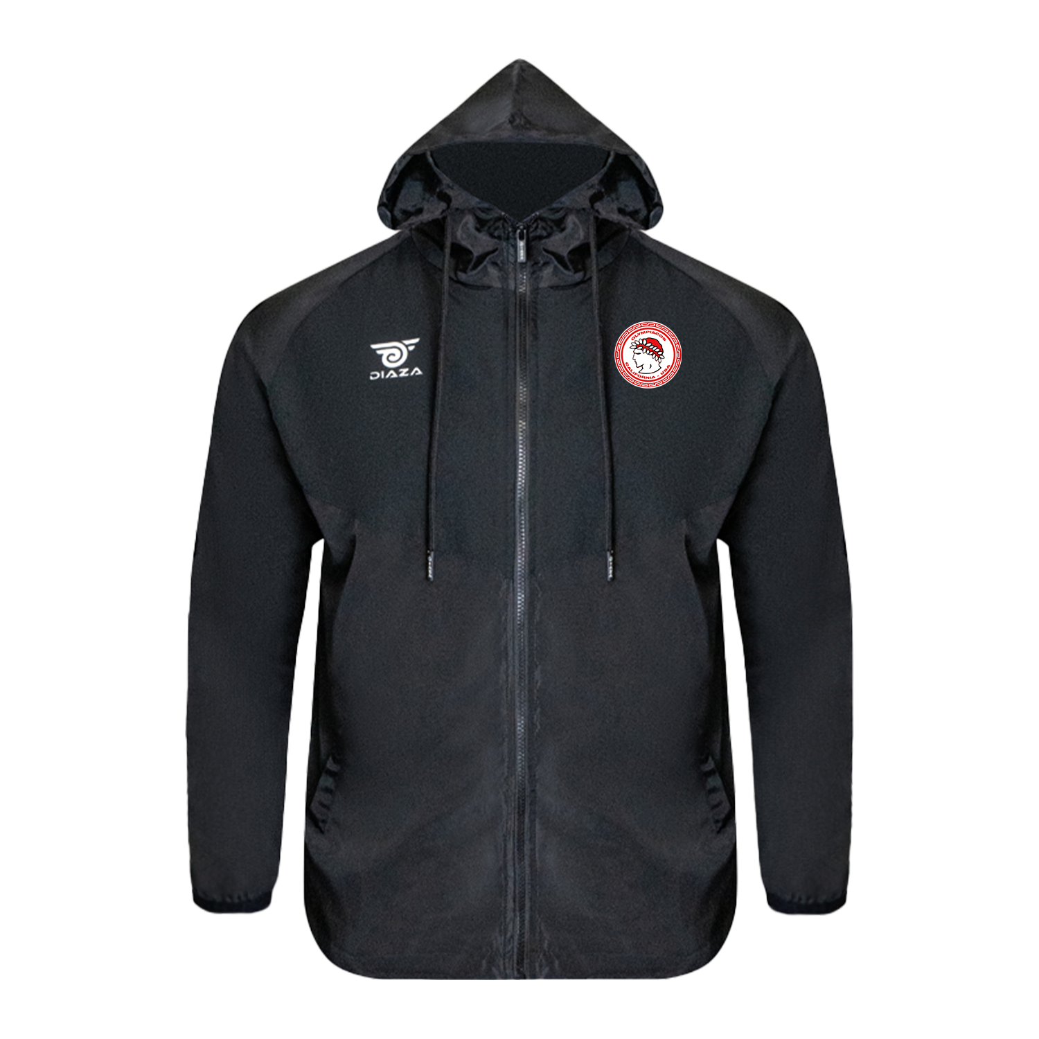 Olympiacos Shadow Windbreaker Jacket - Lightweight Waterproof Running Hoodie for Men & Women - Perfect for Outdoor Sports, Hiking & Casual Wear
