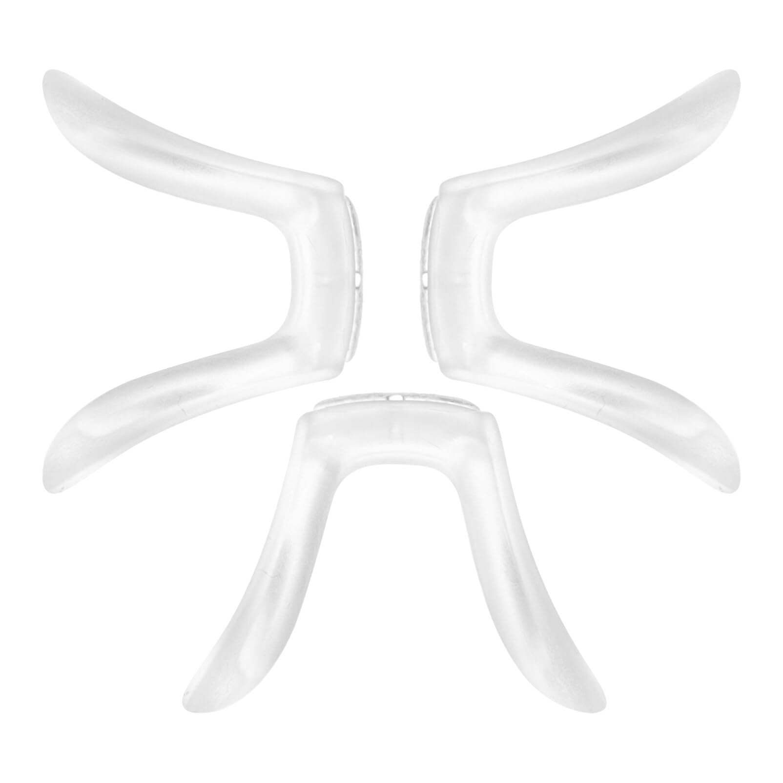 Mobestech 3-Pack Silicone U-Shaped Glasses Nose Pads - Non-Slip Nose Bridge Straps with Air Chamber for Comfortable Eyewear - Perfect for Reading, Computer Use, and Daily Wear
