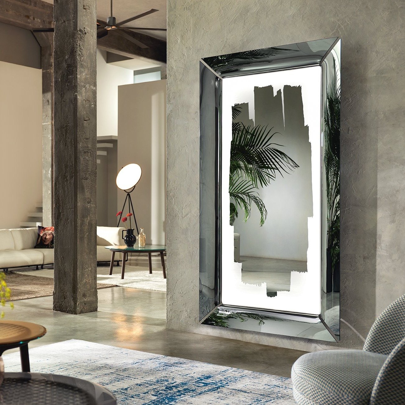 Stylish LED Vanity Mirror with Adjustable Brightness - Perfect for Makeup, Grooming & Home Decor