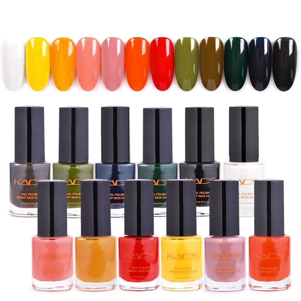 KADS Oil Jelly Nail Polish Set - 3 Pack Shimmery Gel Nail Colors for Manicure & Pedicure | Long Lasting, Non-Toxic Nail Art Design Kit for Home Salon & Party Makeup
