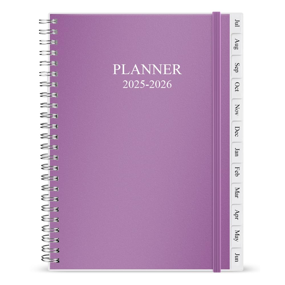 2025-2026 A5 Weekly & Monthly Planner with Tabs - July 2025 to June 2026 Academic Diary, Twin-Wire Binding, 14.8x21cm, Perfect for Students, Professionals & Home Organization | Study, Work & Daily Life Planner