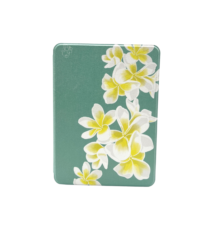 Hawaiian Pua Melia Lei Kindle Case - Floral Pattern Protective Cover for Kindle Paperwhite/Oasis - Perfect for Travel, Beach & Tropical Theme Gifts