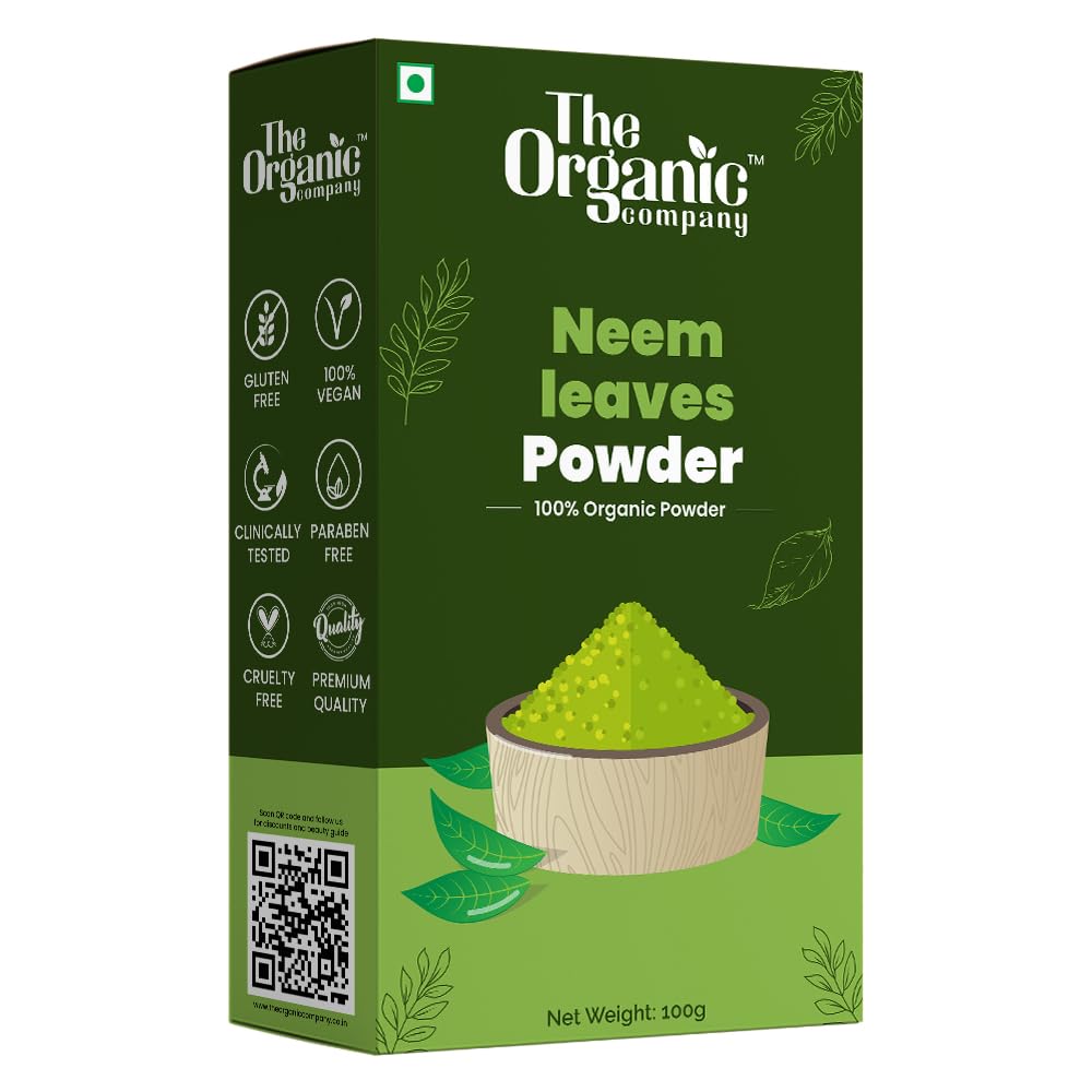 Organic Neem Leaf Powder for Skin Care, Hair Growth & Diabetes | Pure Natural Food Grade Powder for Face Packs, Juices & Herbal Remedies | Supports Healthy Skin, Hair & Blood Sugar Levels