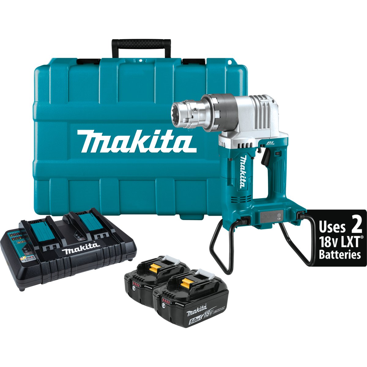 36V (18V X2) LXT® Brushless Cordless Shear Wrench Kit with 5.0Ah Battery - Powerful Fastening Tool for Construction, Metalworking, and DIY Projects