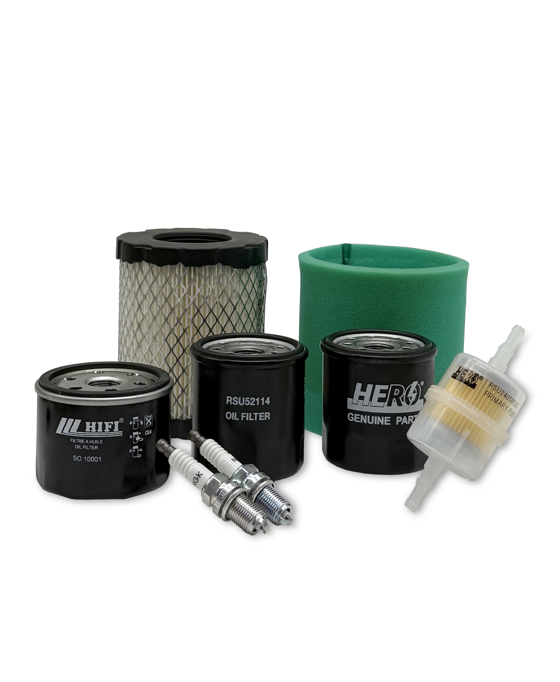 Kubota Z231BR Zero Turn Mower Maintenance Filter Kit | HERO® Replacement Air Oil Fuel Filters | Perfect for Lawn Care & Landscaping Professionals