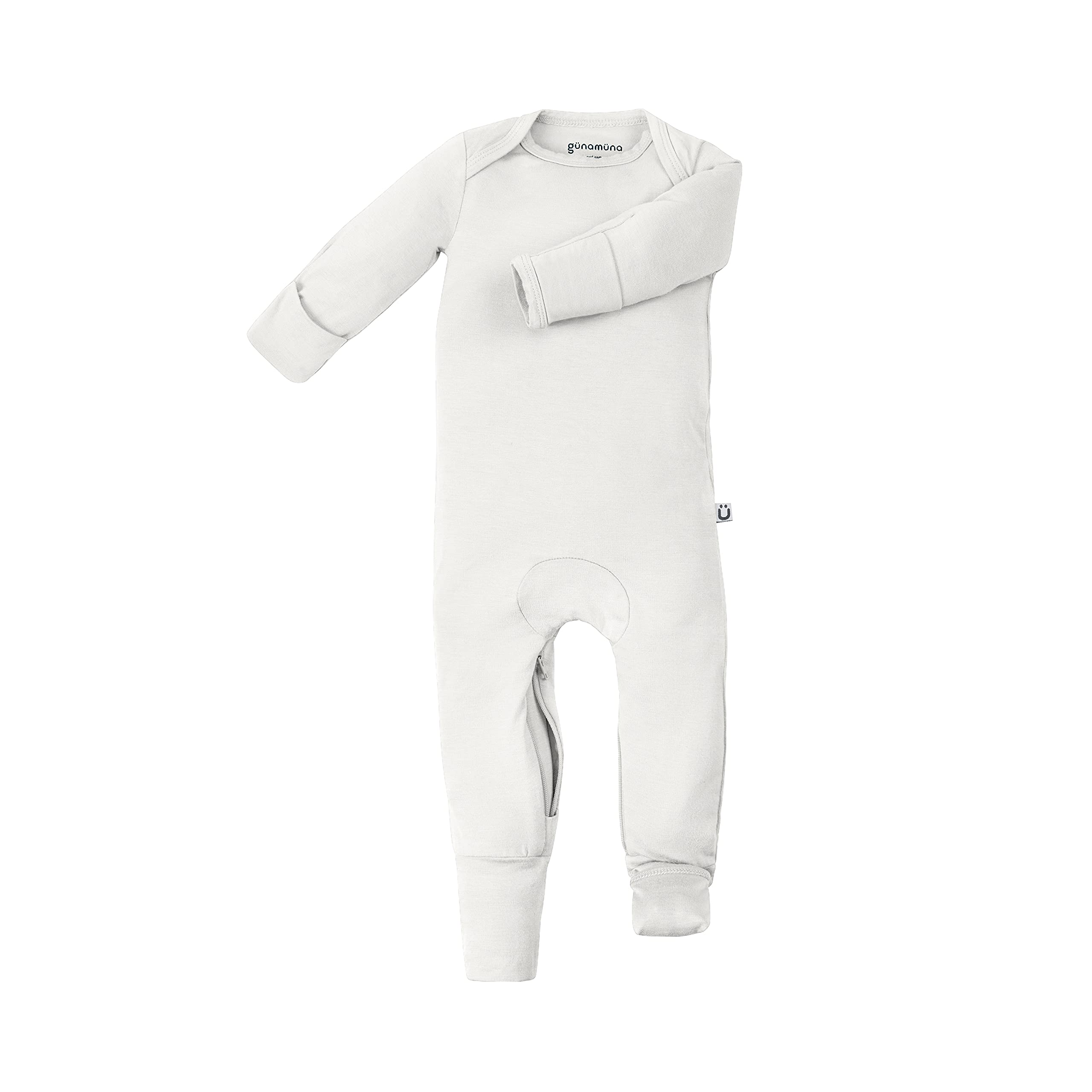GUNAMUNA Unisex Baby Toddler Ultra-Soft Bamboo Convertible Pajamas - Footed Romper Sleeper with Easy Diaper Zipper | Perfect for Nighttime Comfort & Hassle-Free Diaper Changes