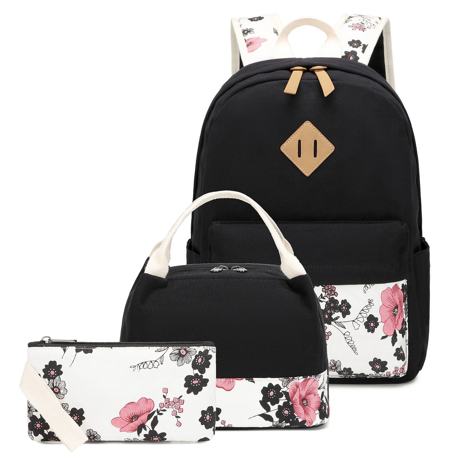 Goodking Canvas Backpack for Women - School & Travel Laptop Bag (14Inch) - Perfect for College & Commuting