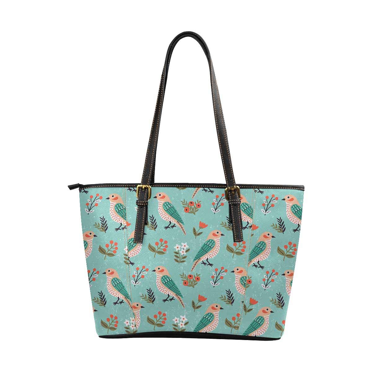**InterestPrint Women's PU Leather Tote Shoulder Bags - Stylish & Durable Handbags for Work, Travel & Everyday Use**