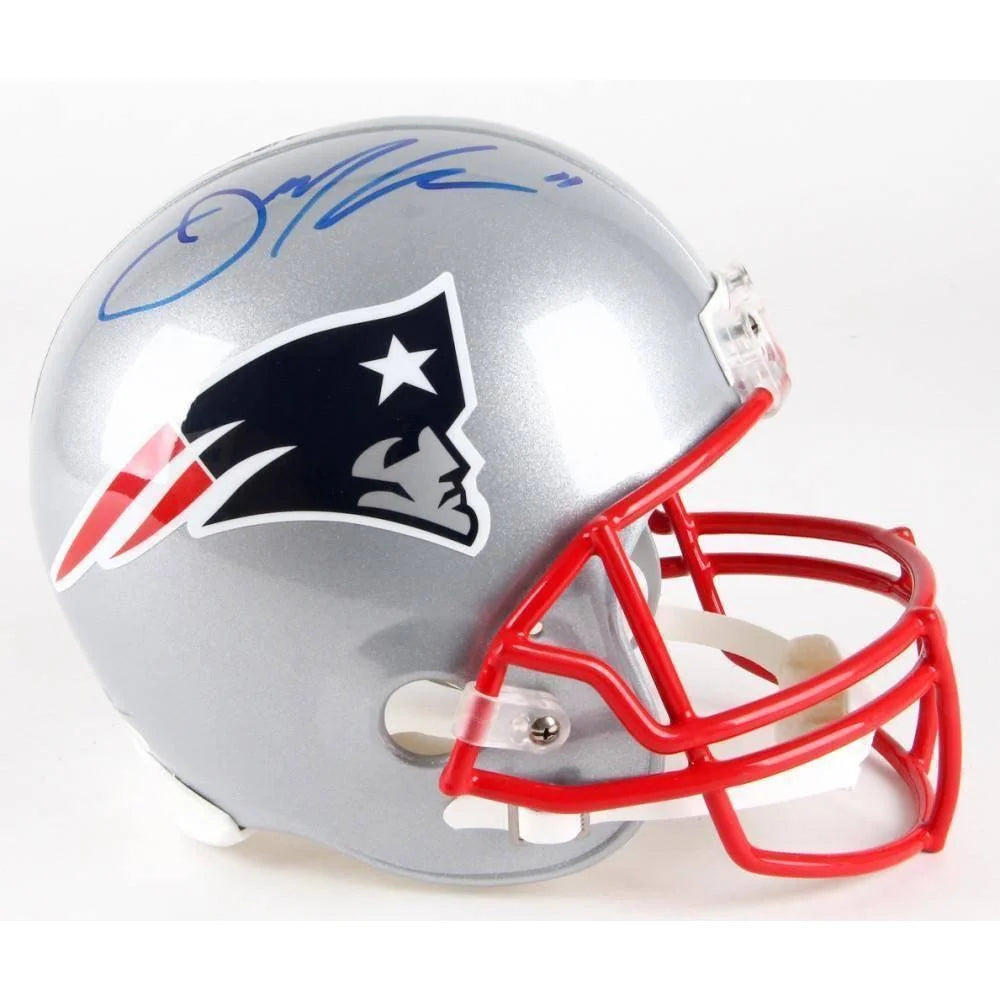 Julian Edelman Autographed New England Patriots Football Helmet with JSA Certificate of Authenticity - Perfect for Sports Memorabilia Collectors and Patriots Fans Display