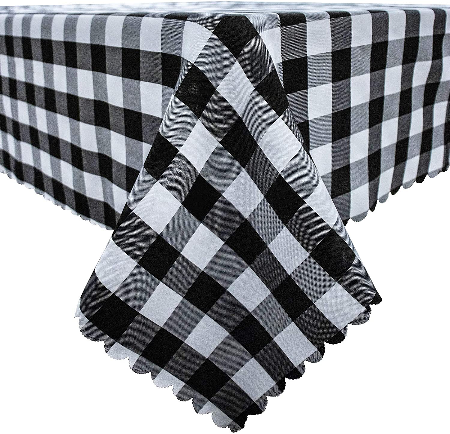 Checkered Gingham Washable Polyester Tablecloth - 60