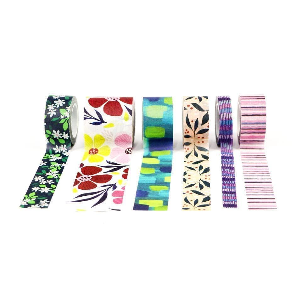 Enjoy the Ride Washi Tape Set - 10 Rolls Colorful Japanese Paper Tapes for Scrapbooking, Journaling & DIY Crafts - Perfect for Bullet Journals, Planners & Gift Wrapping