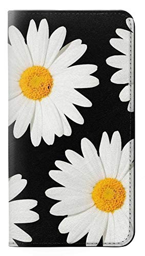 Premium Daisy Flower PU Leather Flip Case Cover for Motorola Moto G6 Play/G6 Forge/E5 - Slim Protective Phone Cover with Card Slots | Perfect for Work, Travel & Daily Use