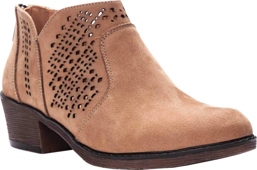 Propet Women's Remy Suede Slip-On Ankle Boots - Comfortable Casual Shoes for Walking, Travel & Everyday Wear