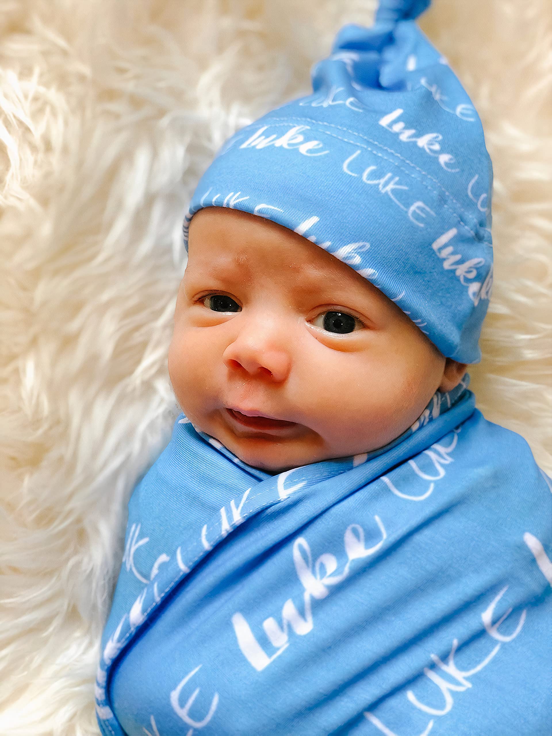 Personalized Baby Blanket with Name & Monogram - Custom Newborn & Kids Blanket for Boys & Girls - Perfect Gift for Baby Shower, Birthday, or Special Occasion - Soft & Cozy for Nursery, Travel, and Cuddling