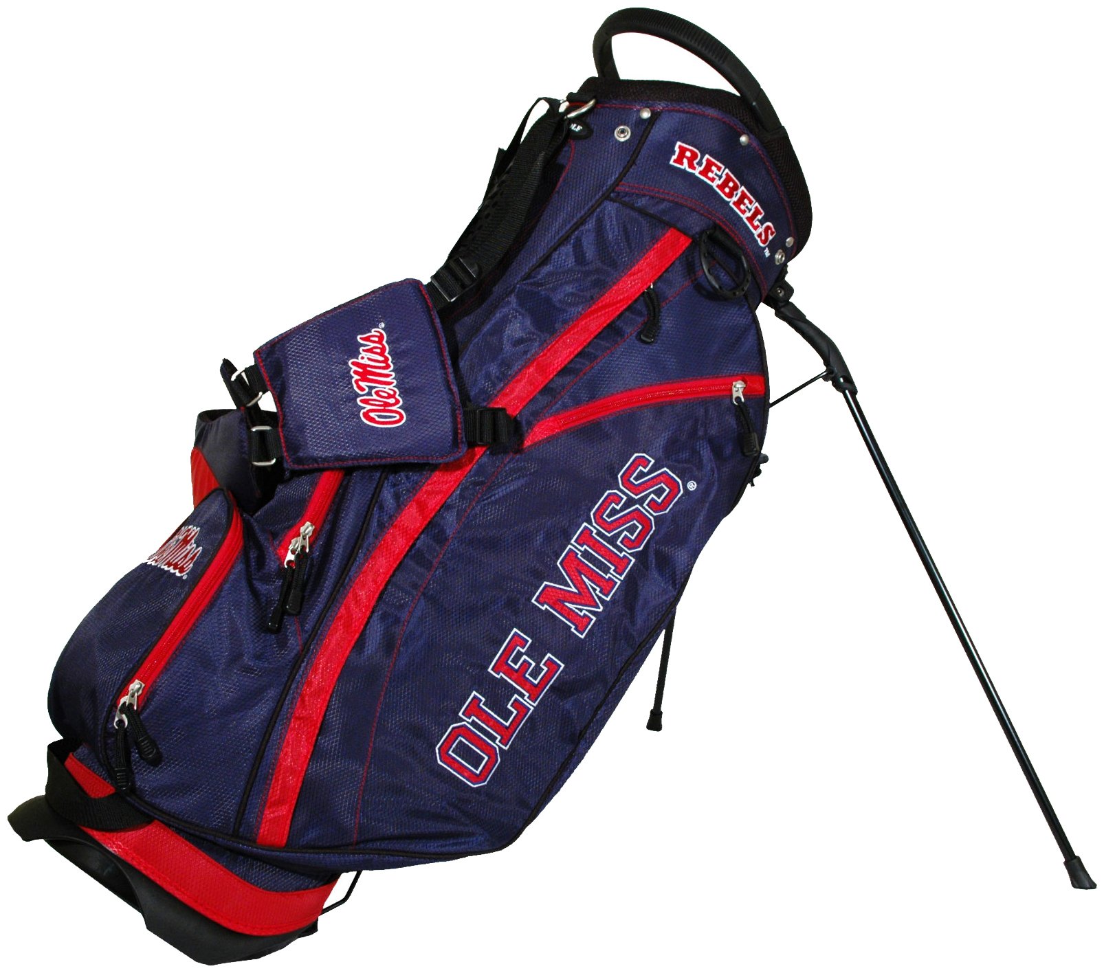 NCAA Ole Miss Rebels Fairway Stand Golf Bag - Durable & Lightweight College Team Golf Bag for Men & Women - Perfect for Golf Tournaments, Practice & College Games
